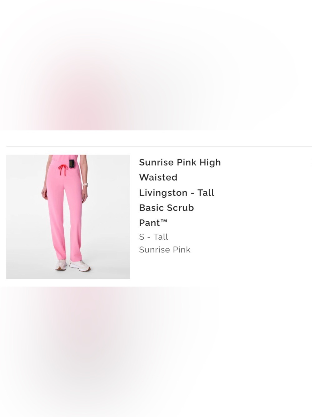Figs Livingston Sunrise Pink Small Tall - Picture 4 of 4